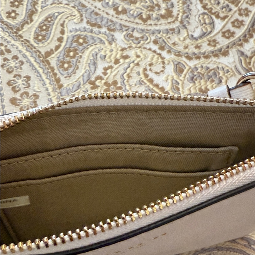 Coach Light Beige Wristlet Clutch - Picture 5 of 6
